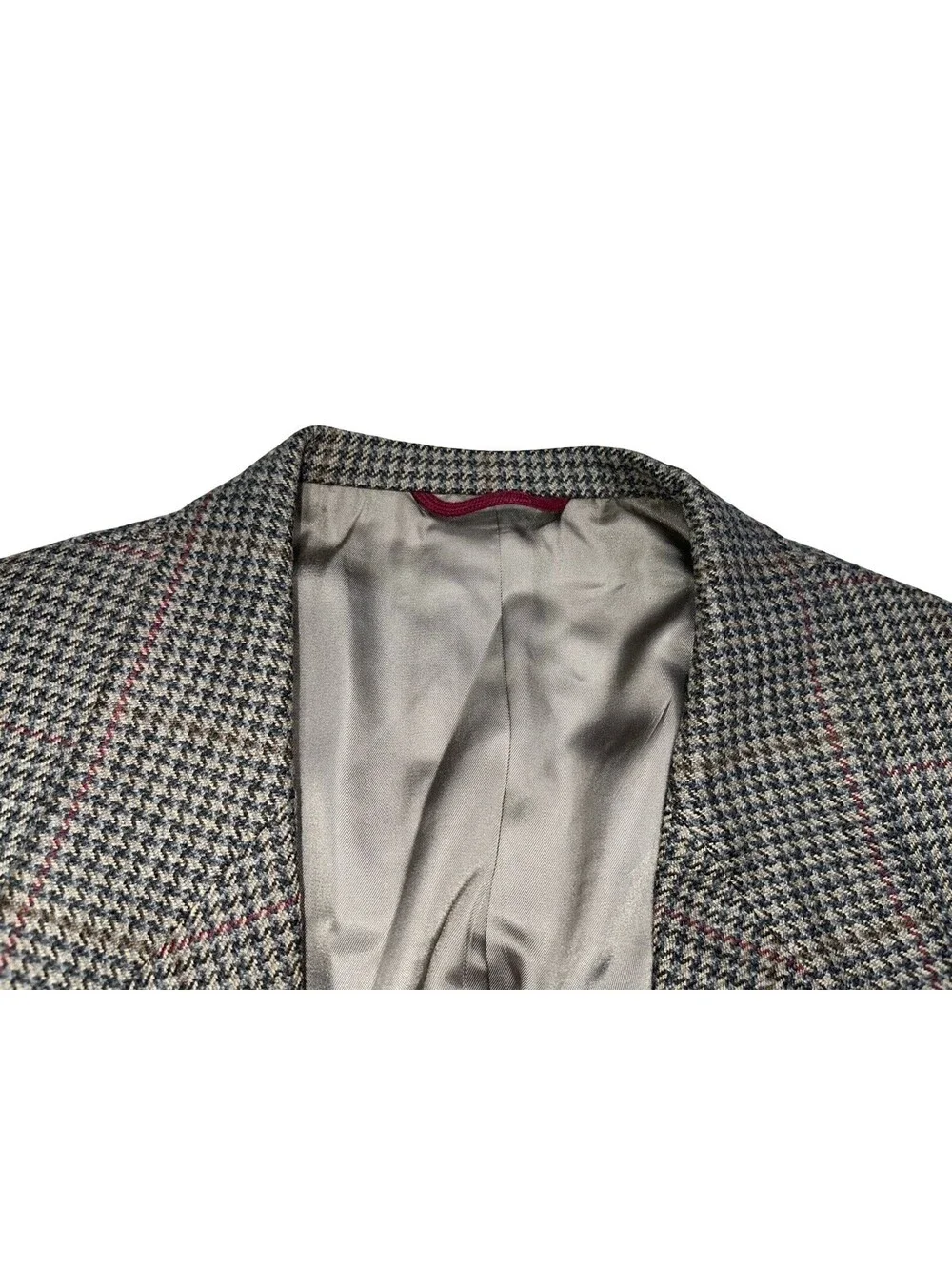 Vintage Hart Schaffner Marx Tweed Blazer Houndstooth Wool Mens USA Measurements
